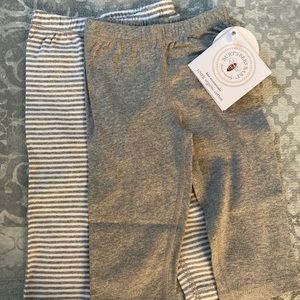 Two Burt’s Bees Organic Baby Footless Pants